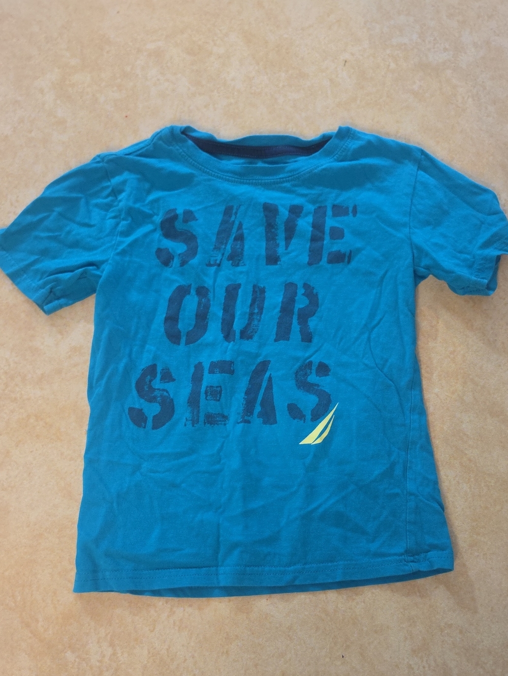 Save Our Seas Teal Kids Graphic Tee